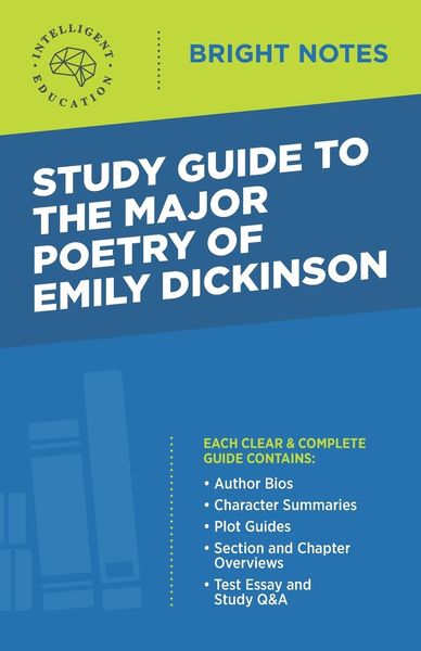 Produktbild: Study Guide to The Major Poetry of Emily Dickinson