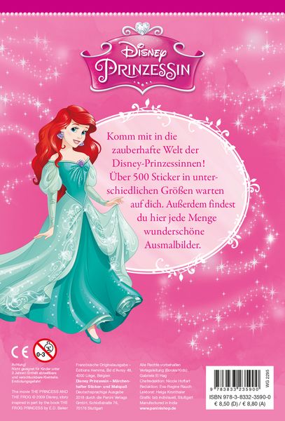 Produktbild: Disney Prinzessin: M&auml;rchenhafter Sticker- und Malspa&szlig;