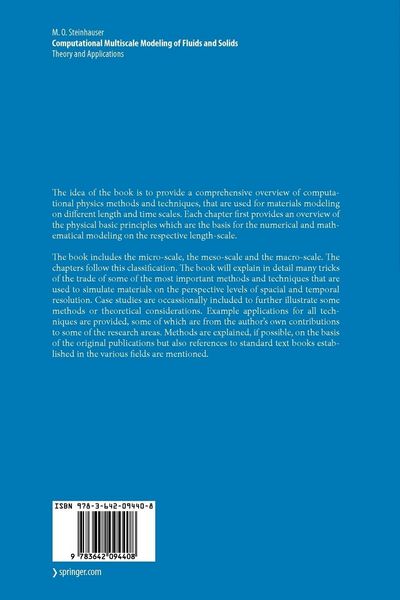Produktbild: Computational Multiscale Modeling of Fluids and Solids
