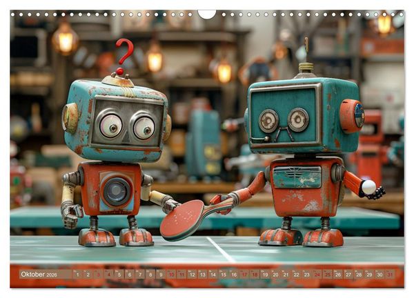 Produktbild: Neues aus dem Roboter Sport Club (Wandkalender 2026 DIN A3 quer), CALVENDO Monatskalender