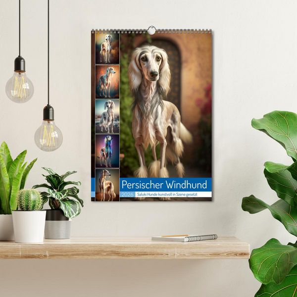 Produktbild: Persischer Windhund (Wandkalender 2026 DIN A3 hoch), CALVENDO Monatskalender