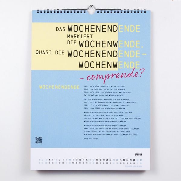 Produktbild: Zungenbrecher-Wandkalender 2027 - Abera kadabera! Willkommen in Barbaras Rhabarberbar!
