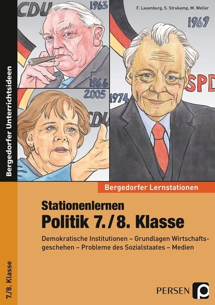 Produktbild: Stationenlernen Politik 7./8. Klasse