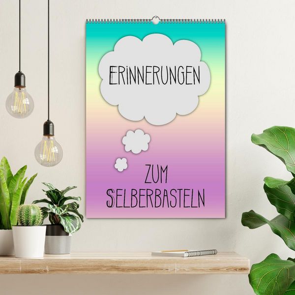 Produktbild: ERINNERUNGEN Zum Selberbasteln (Wandkalender 2026 DIN A2 hoch), CALVENDO Monatskalender