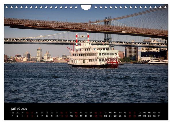 Produktbild: Balade New-Yorkaise, Manhattan (Calendrier mural 2026 DIN A4 vertical), CALVENDO calendrier mensuel