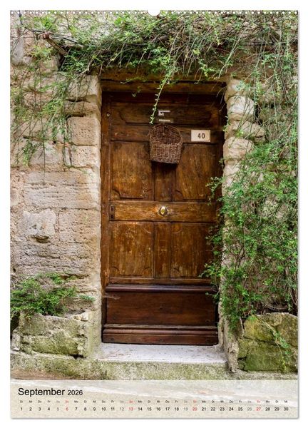 Produktbild: T&uuml;ren, Tore, Fenster der Provence (Wandkalender 2026 DIN A2 hoch), CALVENDO Monatskalender