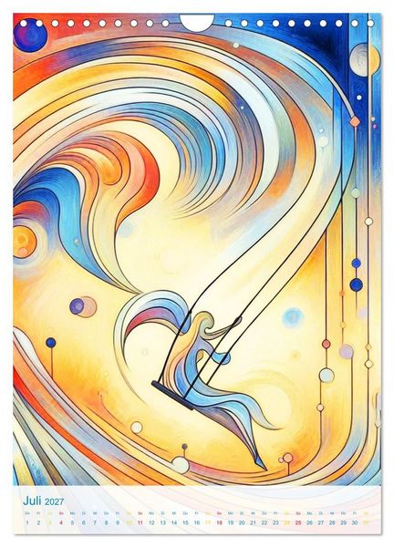 Produktbild: Syn&auml;sthetische Kunst - Musik in Farben und Formen (Wandkalender 2027 DIN A4 hoch), CALVENDO Monatskalender