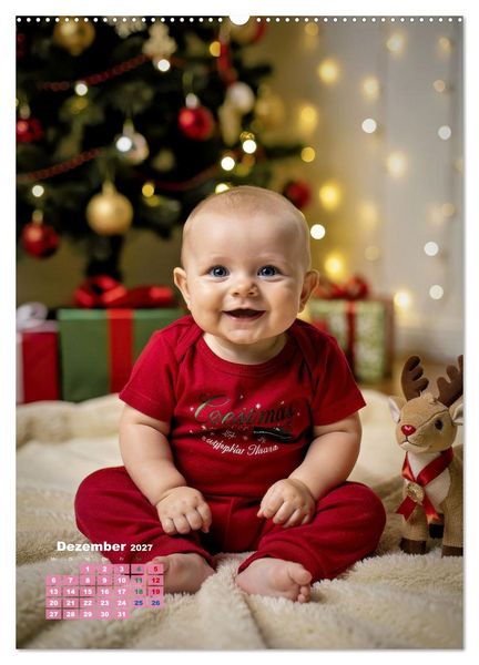 Produktbild: Gl&uuml;ckliche Babys (hochwertiger Premium Wandkalender 2027 DIN A2 hoch), Kunstdruck in Hochglanz