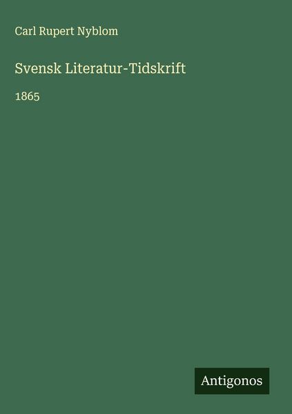 Produktbild: Svensk Literatur-Tidskrift