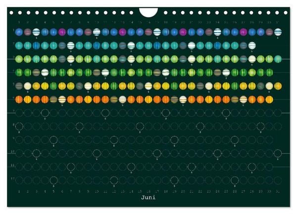 Produktbild: Perlenkalender (Wandkalender 2027 DIN A4 quer), CALVENDO Monatskalender