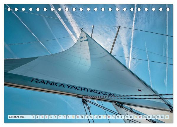 Produktbild: Segelyacht - Freiheit und Abenteuer (Tischkalender 2026 DIN A5 quer), CALVENDO Monatskalender