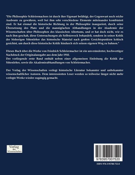 Produktbild: Schleiermachers Werke