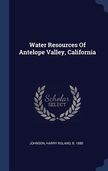 Produktbild: Water Resources Of Antelope Valley, California