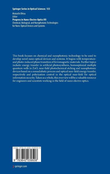 Produktbild: Progress in Nano-Electro-Optics VII