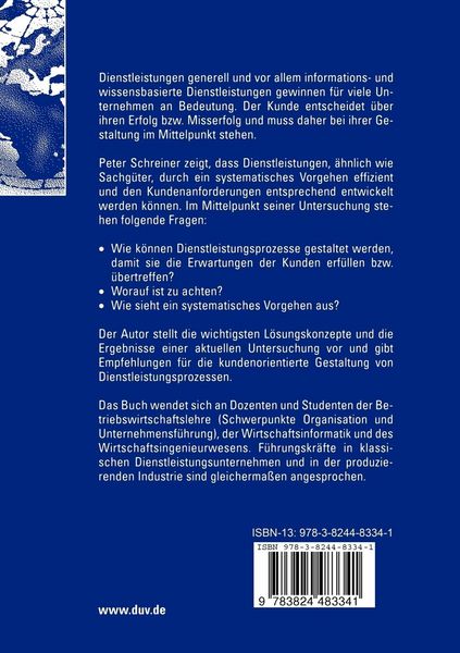 Produktbild: Gestaltung kundenorientierter Dienstleistungsprozesse