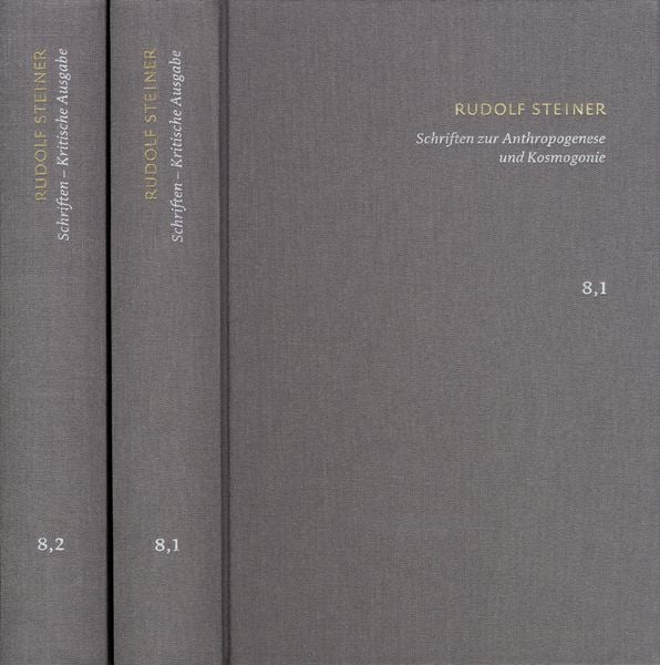 Produktbild: Rudolf Steiner: Schriften. Kritische Ausgabe / Band 8,1-2: Schriften zur Anthropogenese und Kosmogonie