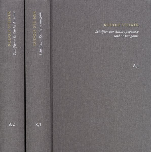 Produktbild: Rudolf Steiner: Schriften. Kritische Ausgabe / Band 8,1-2: Schriften zur Anthropogenese und Kosmogonie