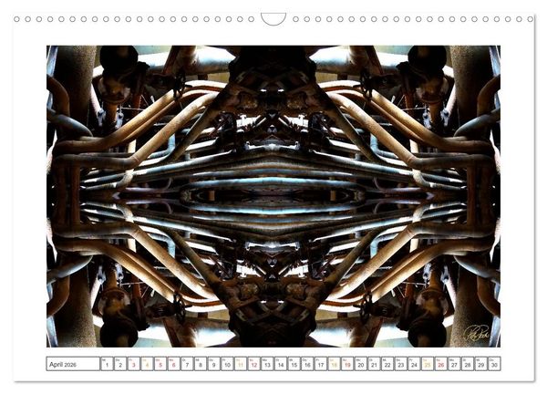 Produktbild: Faszination Spiegelung - Industrie und Technik (Wandkalender 2026 DIN A3 quer), CALVENDO Monatskalender