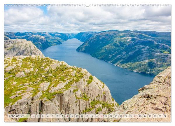 Produktbild: Fjorde & Felsen &ndash; Norwegens wilde Seele (hochwertiger Premium Wandkalender 2026 DIN A2 quer), Kunstdruck in Hochglanz