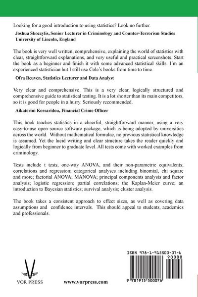 Produktbild: Statistical Testing with jamovi Criminology