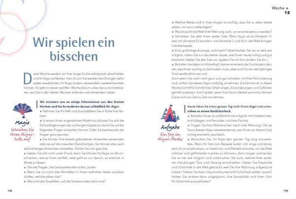 Produktbild: Ikigai - Das 12-Wochen-Programm f&uuml;r Gl&uuml;ck und Gesundheit