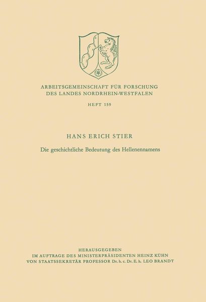Produktbild: Die geschichtliche Bedeutung des Hellenennamens
