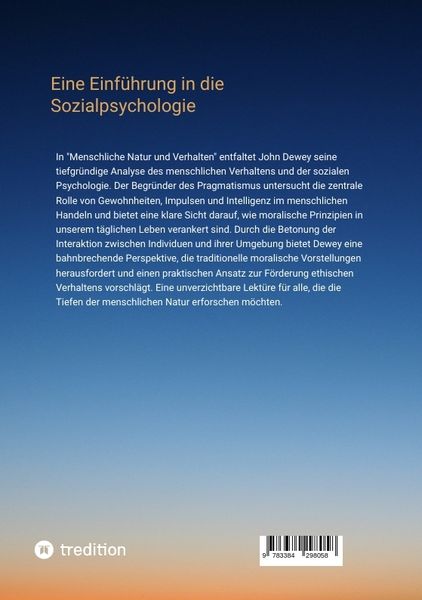Produktbild: Menschliche Natur und Verhalten
