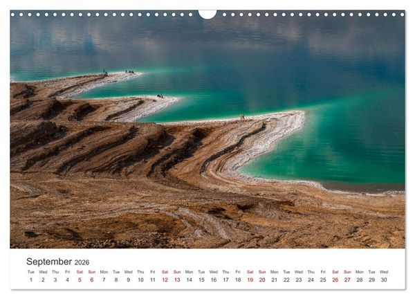 Produktbild: Jordan Sand, Stone and Salt (Wall Calendar 2026 DIN A3 landscape), CALVENDO 12 Month Wall Calendar