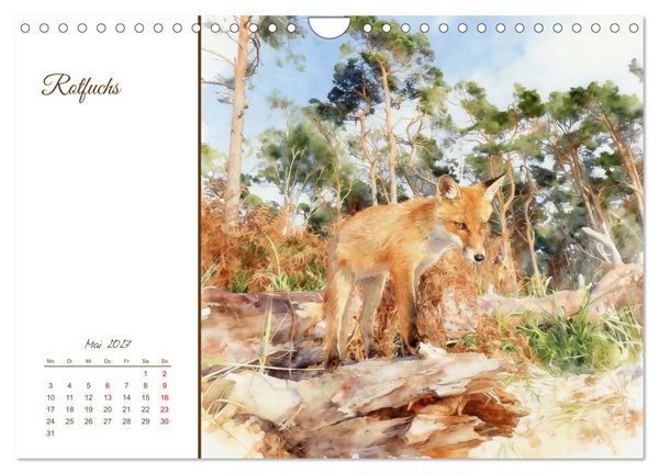 Produktbild: Tiere in Skandinaviens Wildnis (Wandkalender 2027 DIN A4 quer), CALVENDO Monatskalender