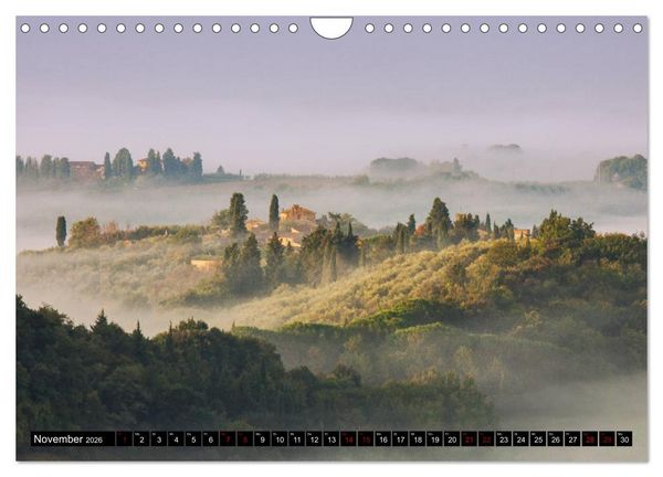 Produktbild: Toskana - Inseln im Nebel (Wandkalender 2026 DIN A4 quer), CALVENDO Monatskalender