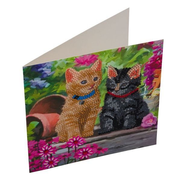 Produktbild: Crystal Art Katzenfreunde 18x18cm
