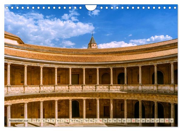 Produktbild: Zauberhaftes S&uuml;dspanien: Malaga - Sevilla - Granada - Ronda - Antequera (Wandkalender 2026 DIN A4 quer), CALVENDO Monatskalender