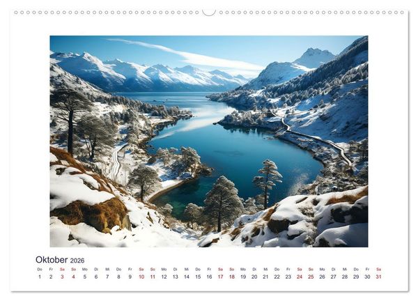 Produktbild: Faszinierender Norden (hochwertiger Premium Wandkalender 2026 DIN A2 quer), Kunstdruck in Hochglanz