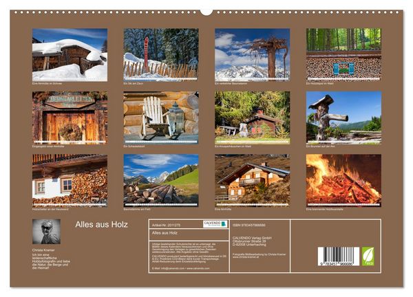 Produktbild: Alles aus Holz (hochwertiger Premium Wandkalender 2026 DIN A2 quer), Kunstdruck in Hochglanz
