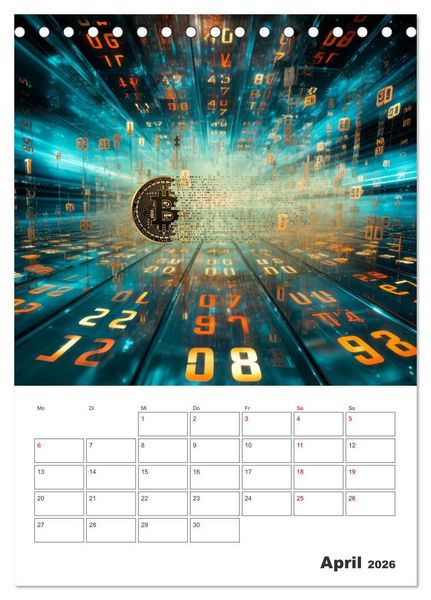 Produktbild: KRYPTO Cooler Terminplaner (Tischkalender 2026 DIN A5 hoch), CALVENDO Monatskalender