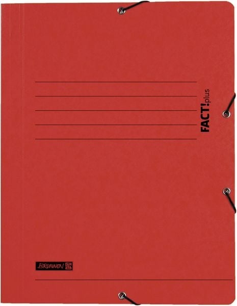 Produktbild: Brunnen Sammelmappe FACT! rot Gummizug