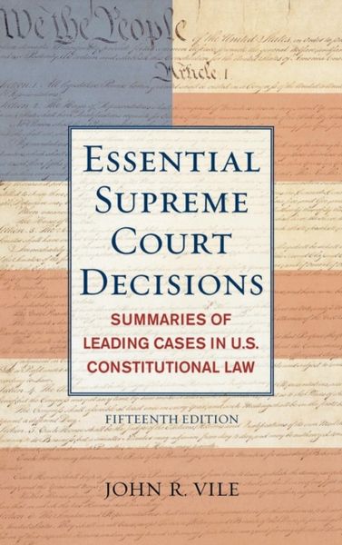 Produktbild: Vile, J: Essential Supreme Court Decisions
