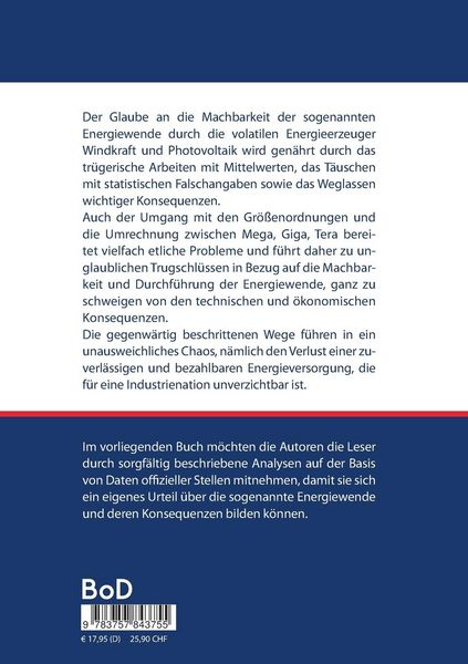 Produktbild: Die Irrwege der Energiewende