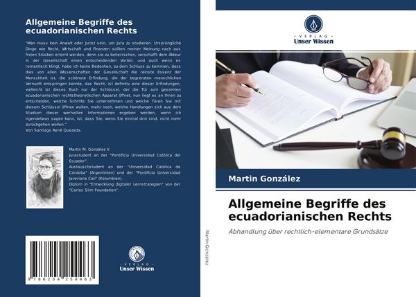 Produktbild: Allgemeine Begriffe des ecuadorianischen Rechts