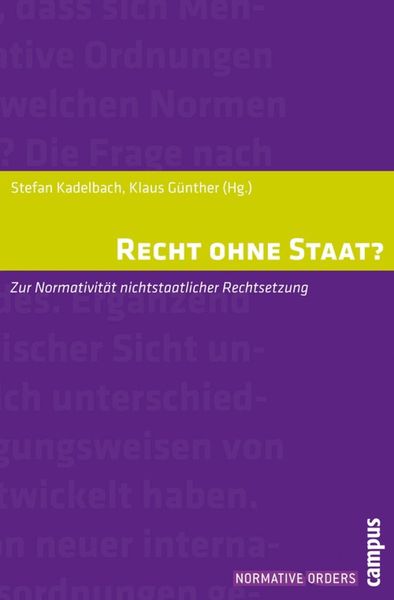 Produktbild: Recht ohne Staat?