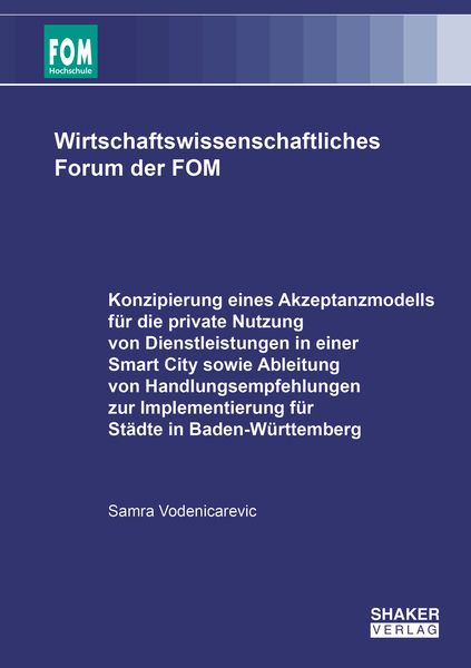 Produktbild: Konzipierung eines Akzeptanzmodells f&uuml;r die private Nutzung von Dienstleistungen