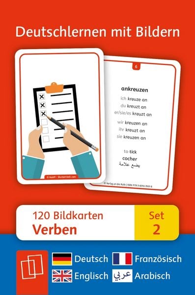 Verben: Set 2 - Deutsch, Englisch, Französisch und Arabisch, Sonstige von , Verlag an der Ruhr, 978-3-8346-7061-8