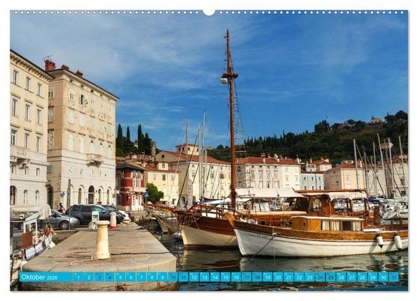 Produktbild: Piran - Slowenische Perle an der Adriak&uuml;ste (Wandkalender 2026 DIN A2 quer), CALVENDO Monatskalender