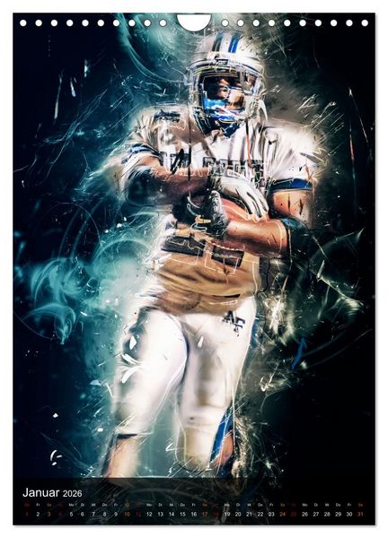 Produktbild: American Football - einfach faszinierend (Wandkalender 2026 DIN A4 hoch), CALVENDO Monatskalender