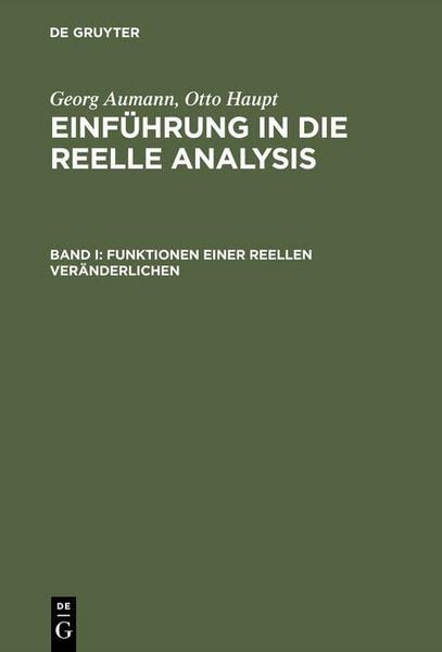 Produktbild: Funktionen einer reellen Ver&auml;nderlichen