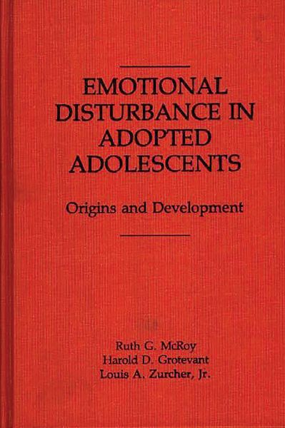 Produktbild: Emotional Disturbance in Adopted Adolescents