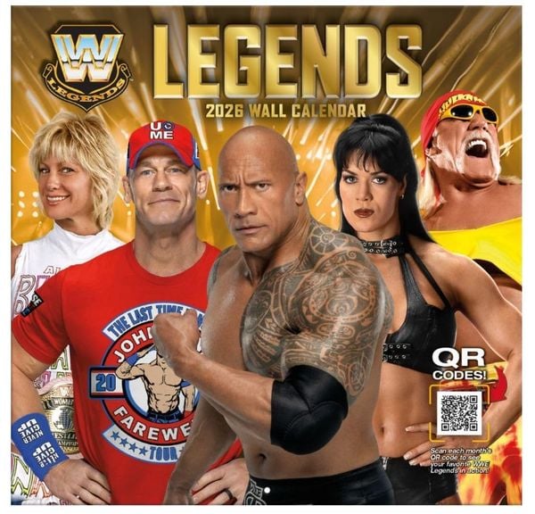 Produktbild: Wwe Legends 2026 12x12 Team Wall Calendar
