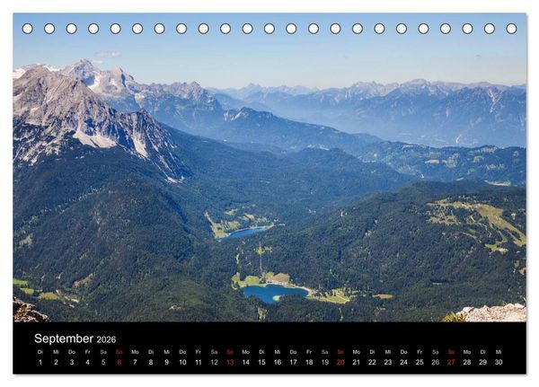 Produktbild: Bergblicke - Elmau (Tischkalender 2026 DIN A5 quer), CALVENDO Monatskalender