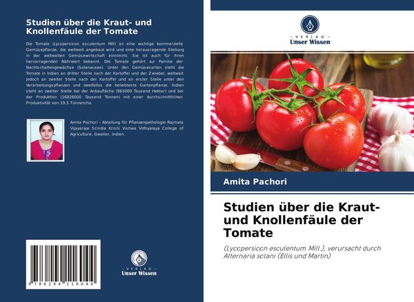 Studien über die Kraut- und Knollenfäule der Tomate, Taschenbuch von Amita Pachori, Verlag Unser Wissen, 9786204116044