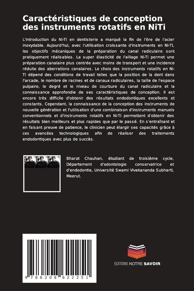 Produktbild: Caract&eacute;ristiques de conception des instruments rotatifs en NiTi